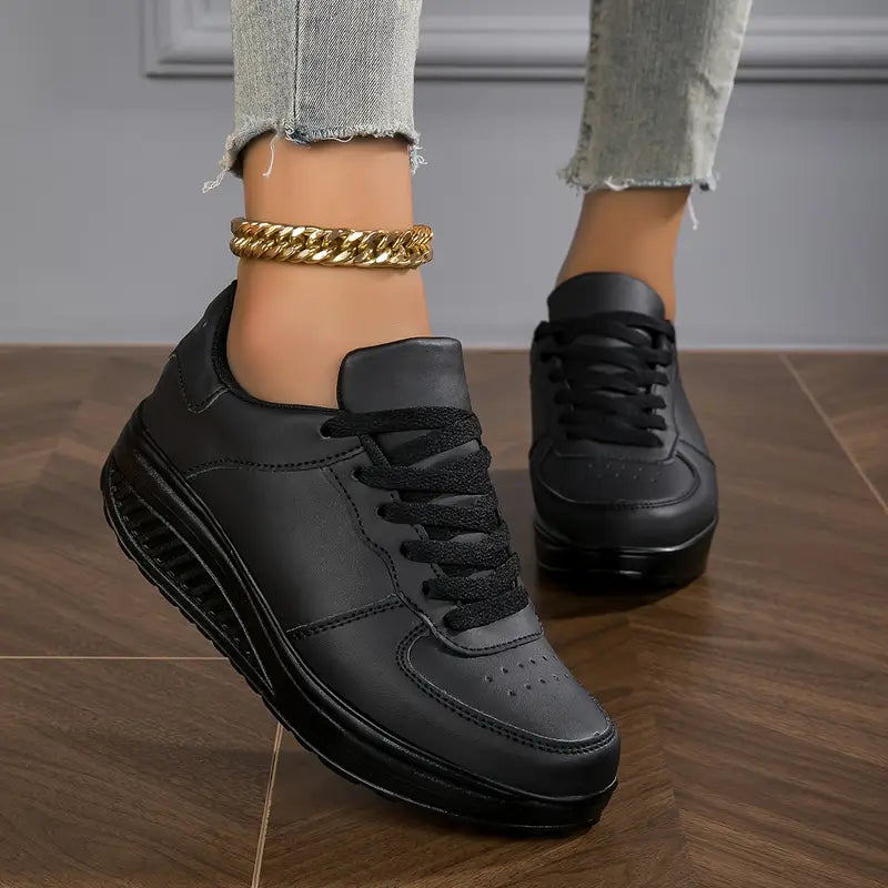Women's Casual Fashion Breathable Platform Wedge Orthopaedic Sneakers