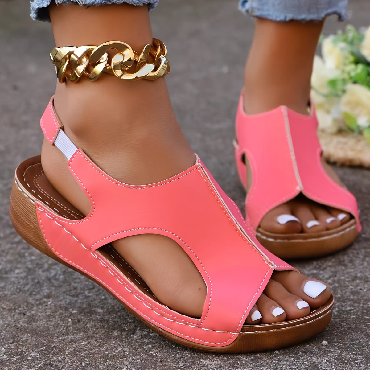 Damen Neue Sommer Strass Offene Zehen Orthopädische Sandalen