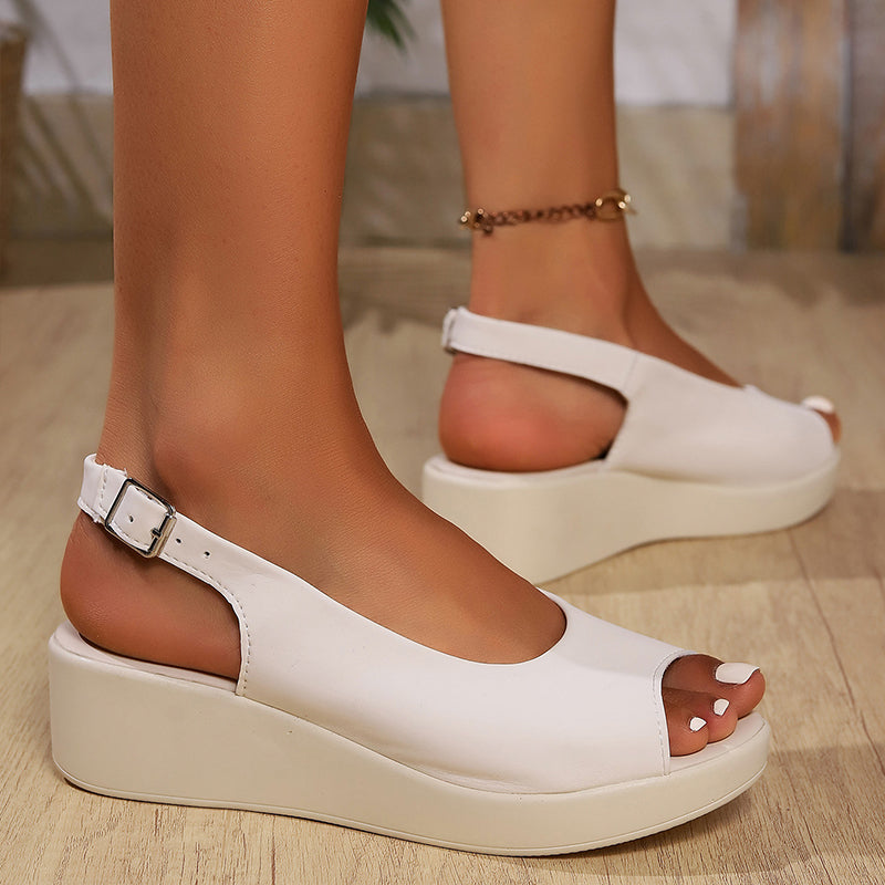 Women's Comfortable Soft Leather Thick Sole Orthopaedic Sandals