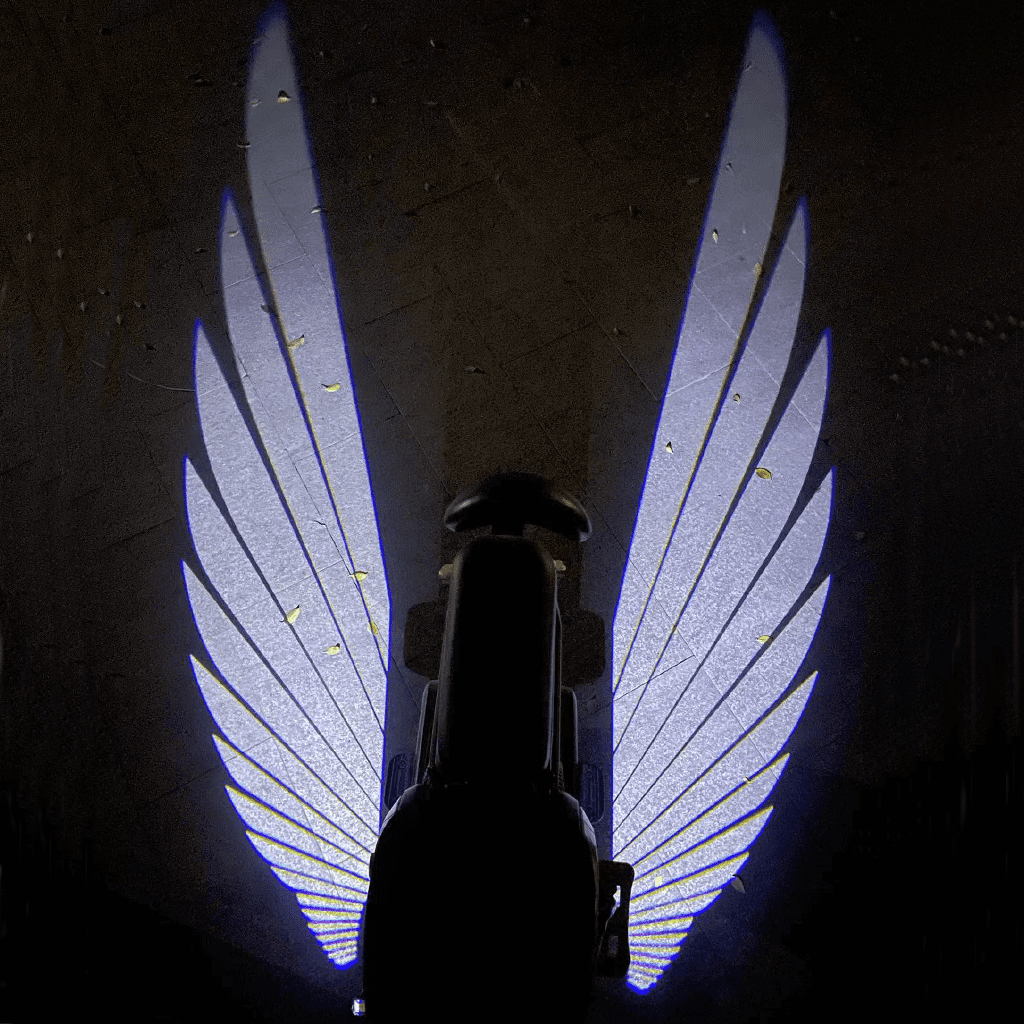 Motorrad-LED-Licht „Engelsflügel“