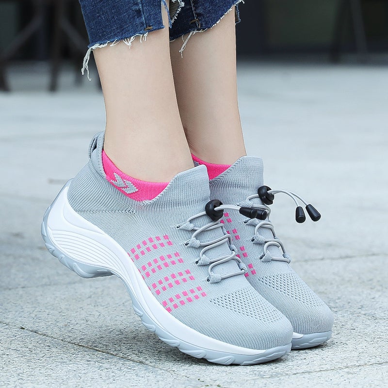 Chaussures confortables pour femmes avec support coussin d'air pour réduire le stress du dos et des genoux