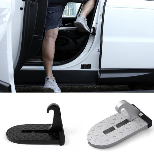 Car Door Step Folding Aluminum Alloy Car Step Universal Fit Most Cars SUVs and Trucks