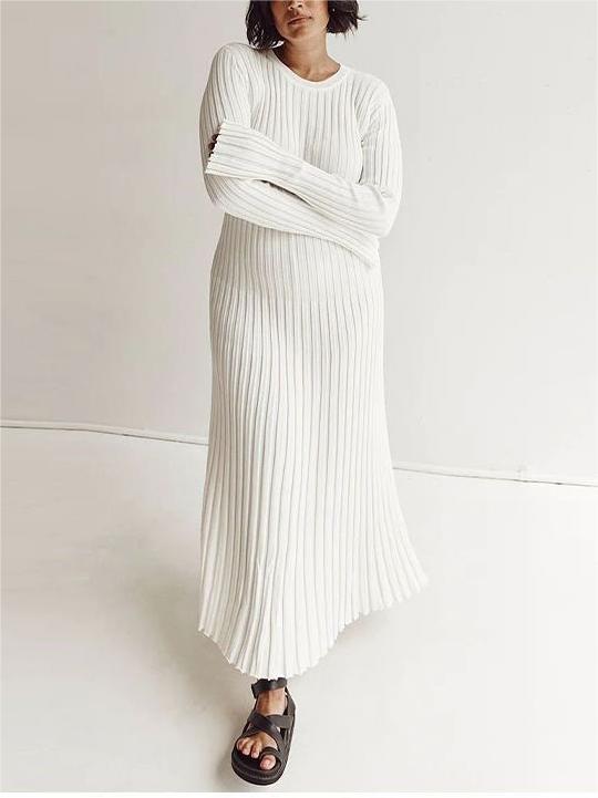Fall New Sleeved Knit Midi Dress (Buy 2 Free Shipping)