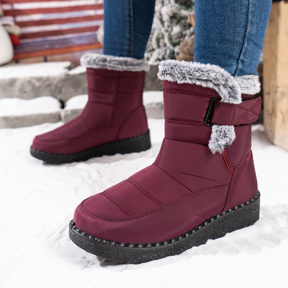 Women's Ankle Fur Snow Winter Boots