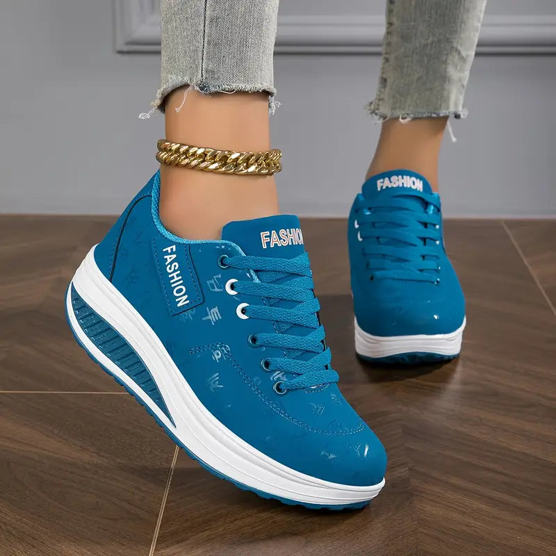 Women's Casual Fashion Breathable Platform Wedge Orthopaedic Sneakers
