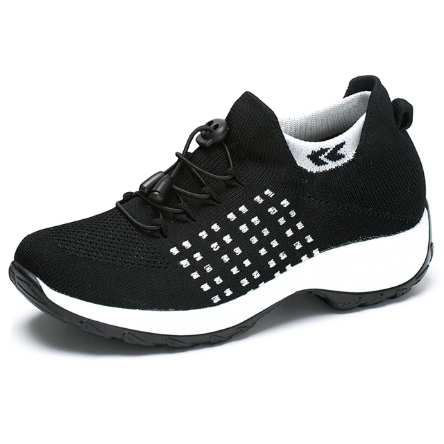Chaussures confortables pour femmes avec support coussin d'air pour réduire le stress du dos et des genoux
