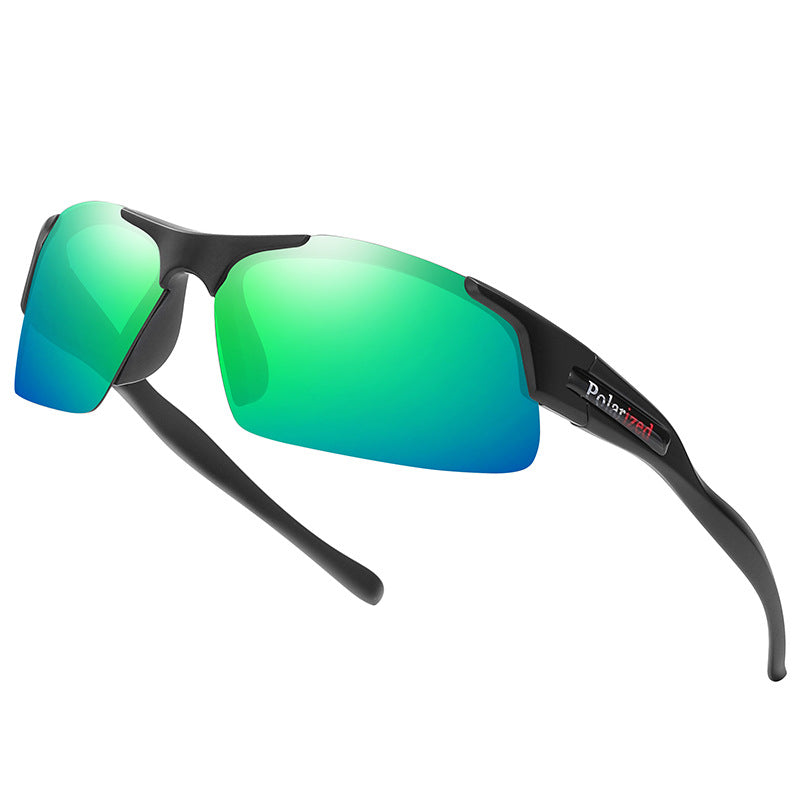 AeroTrace Air Semi-Rimless Polarized Sports Sunglasses for Fishing, Driving & Cycling
