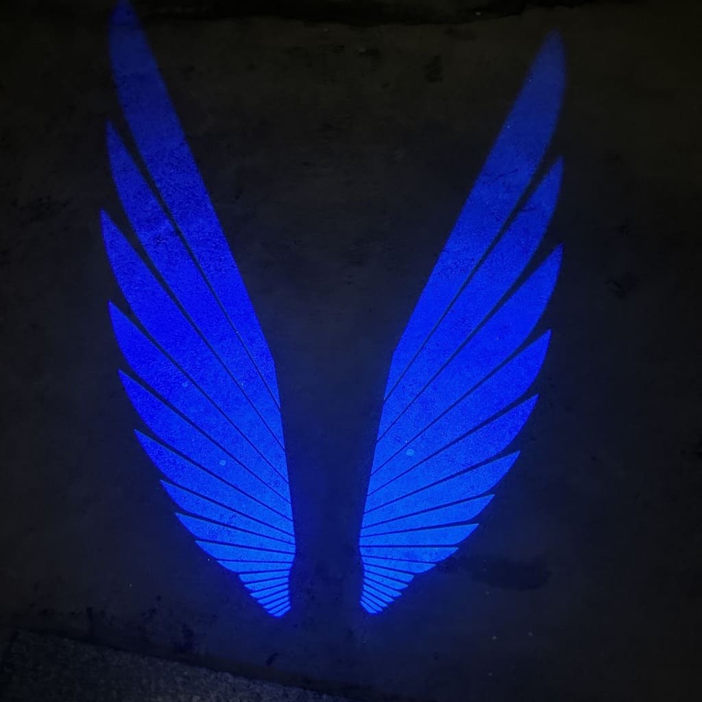 Motorrad-LED-Licht „Engelsflügel“
