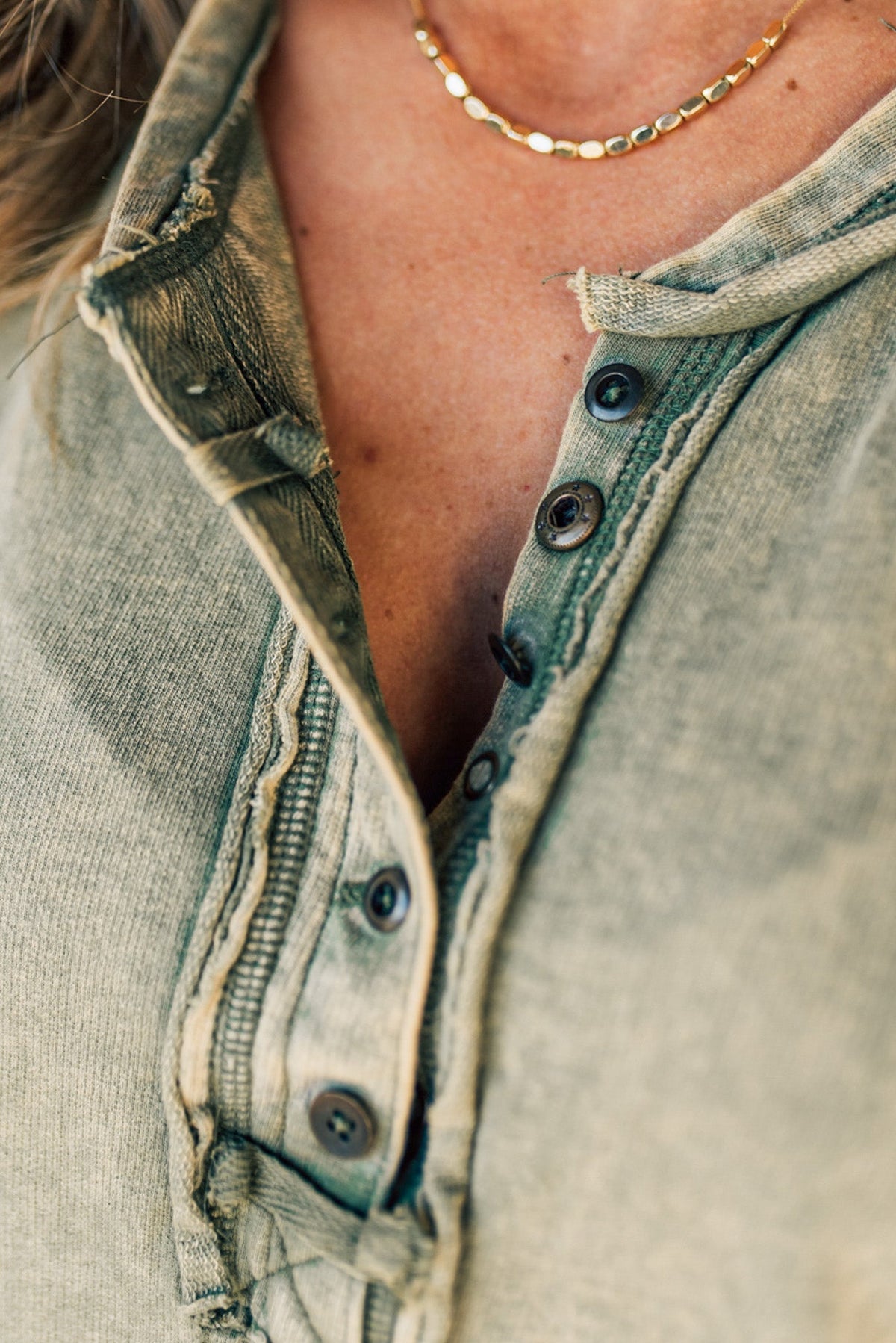 Henley-Trägertop aus Baumwollmix für Damen (2 kaufen, gratis Versand)