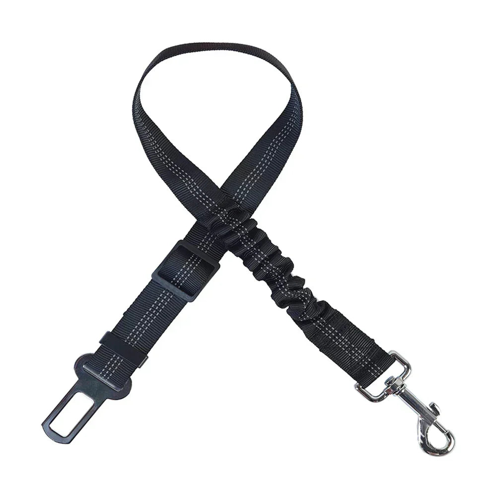 Adjustable Dog Car Seat Belt – Headrest Restraint Leash