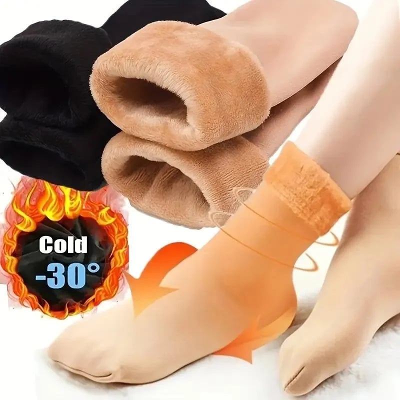Damen-Thermo-Socken mit Fleecefutter – Kuschelige Wintersocken (5 Paar)