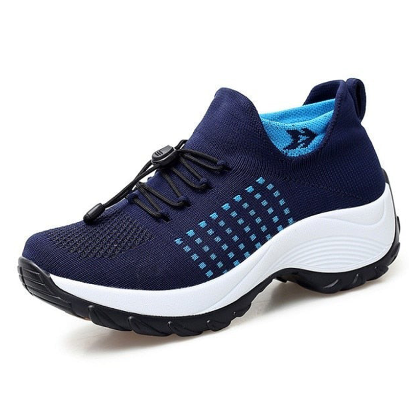 Chaussures confortables pour femmes avec support coussin d'air pour réduire le stress du dos et des genoux