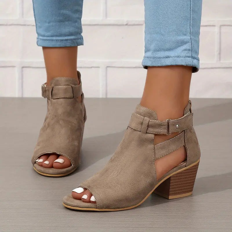 Women's Orthopaedic High Heel Leather Shoes