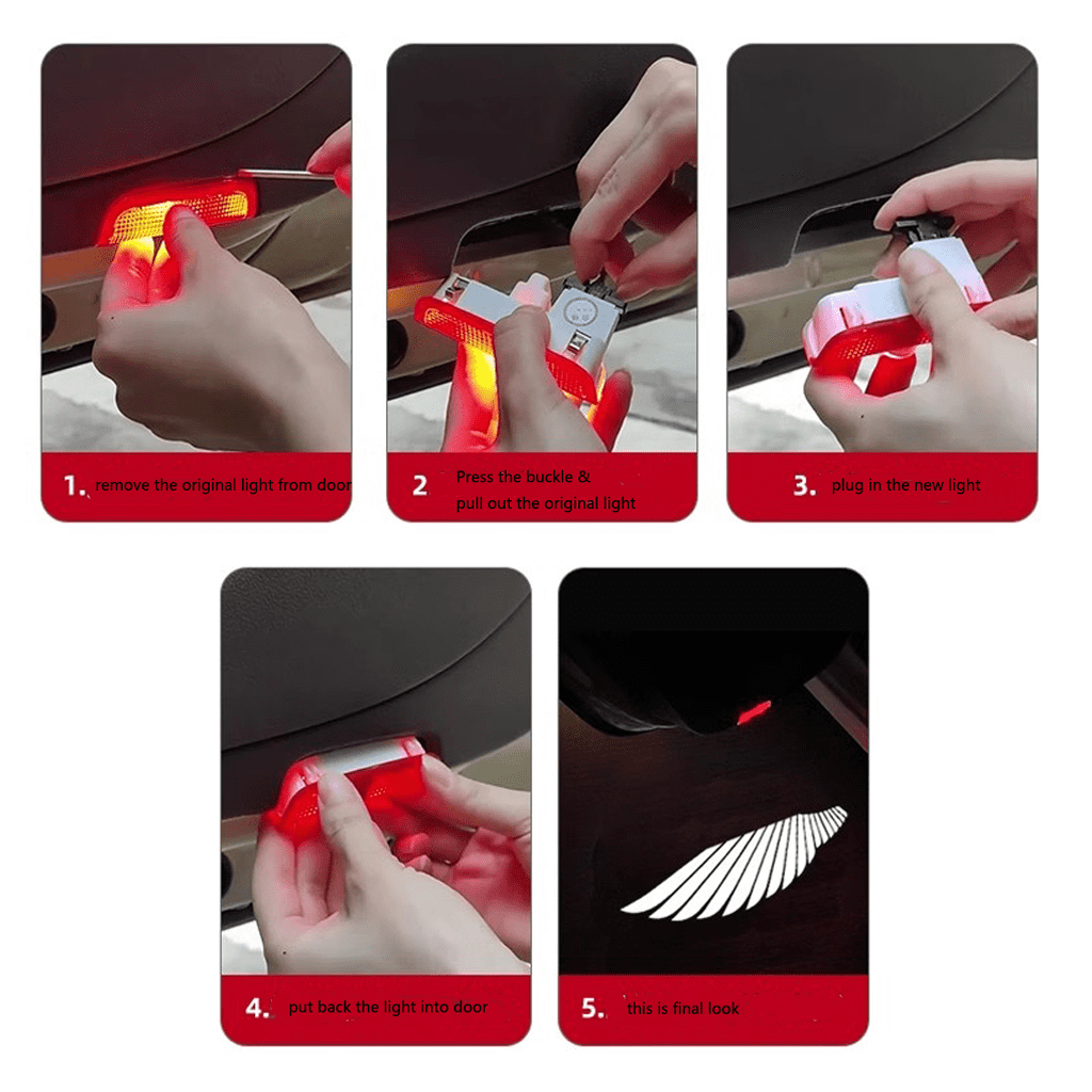 Angel Wing Car Door Lights