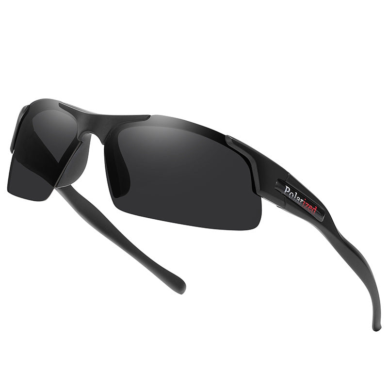 AeroTrace Air Semi-Rimless Polarized Sports Sunglasses for Fishing, Driving & Cycling